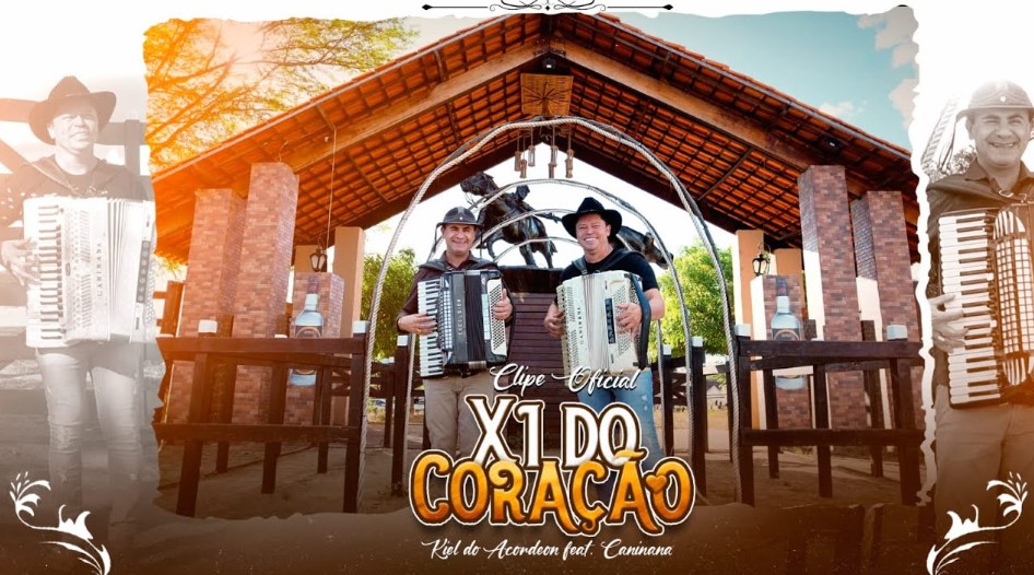 Kiel do Acordeon lança clipe com Caninana e acende as vaquejadas com “X1 do Coração”