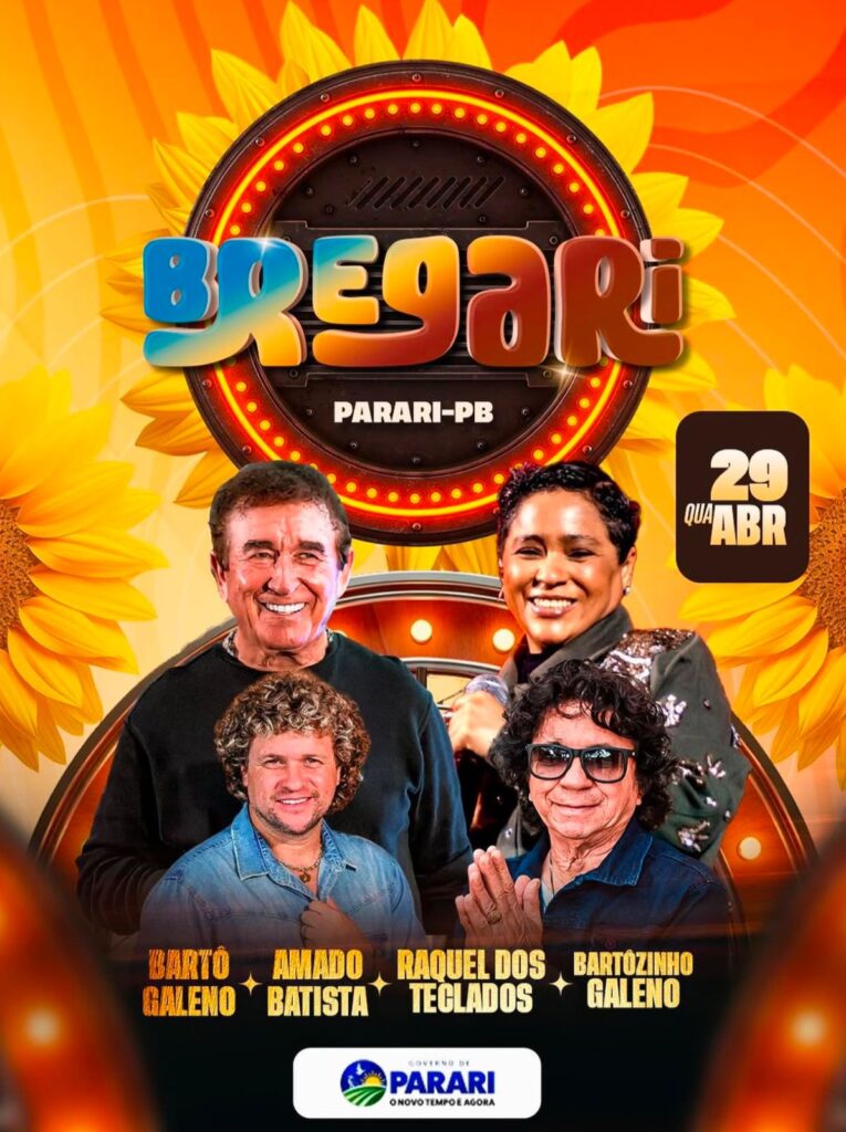 Parari celebra aniversário com estreia do BREGARI e show de Amado Batista, gerando expectativa dos fãs