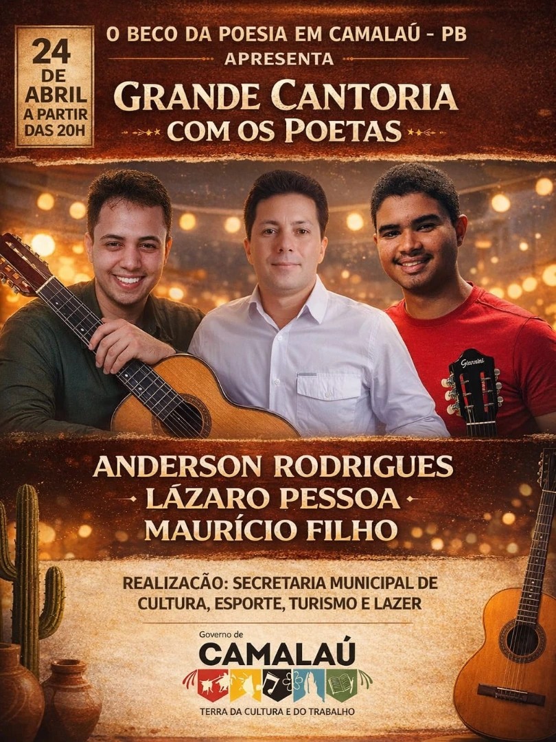 “Cantoria no Beco” valoriza cultura do repente em Camalaú nesta sexta-feira