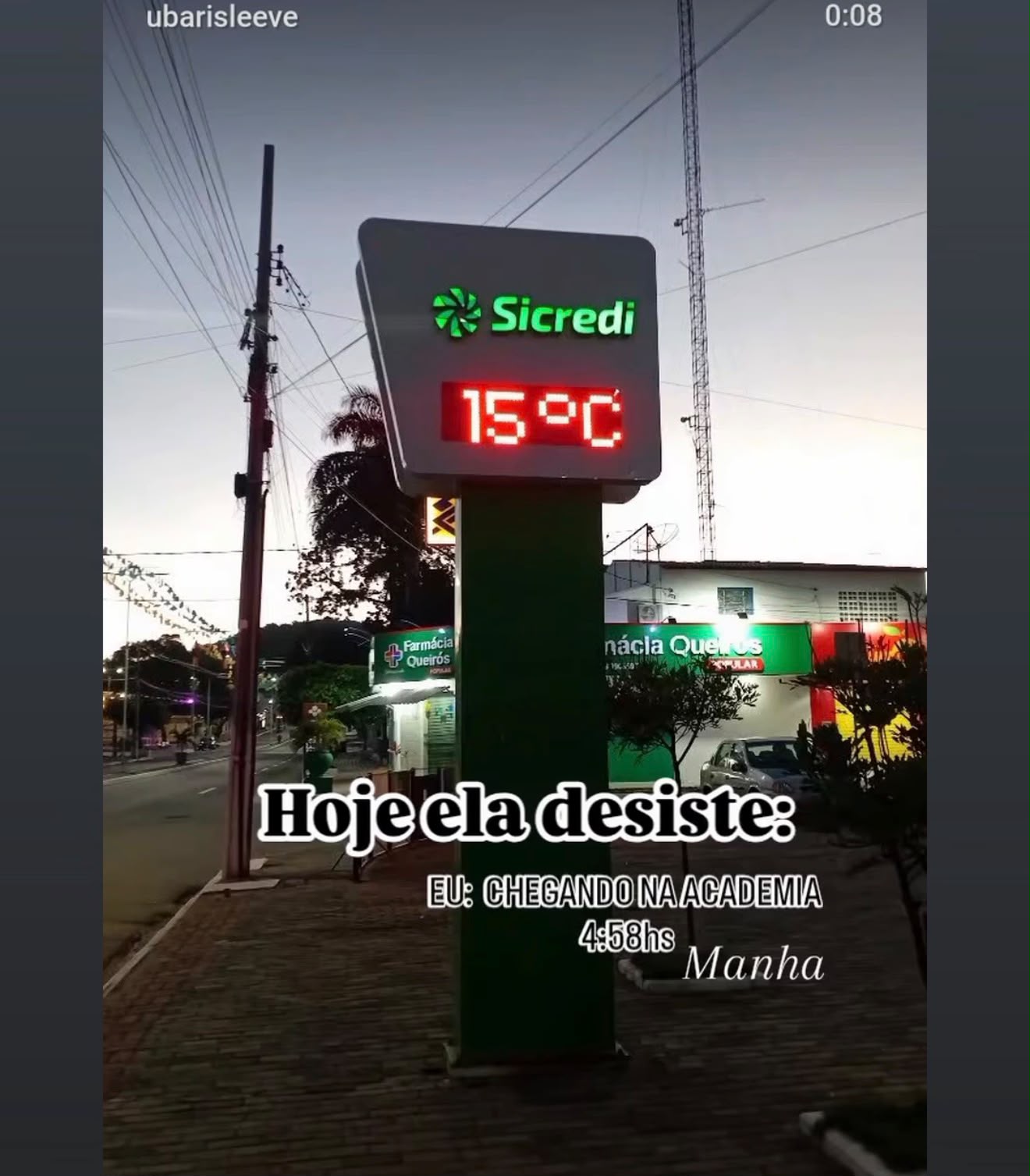 Frio intenso: Sumé marca 15°C nesta manhã