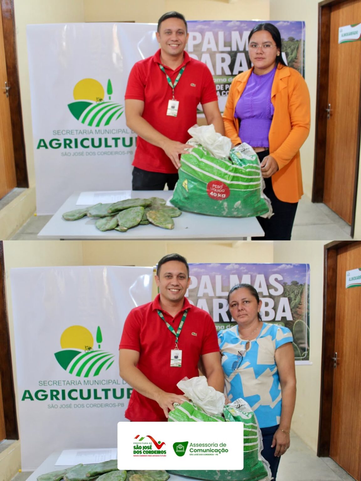 Prefeitura de São José dos Cordeiros realiza entrega de raquetes de palma para agricultores do município