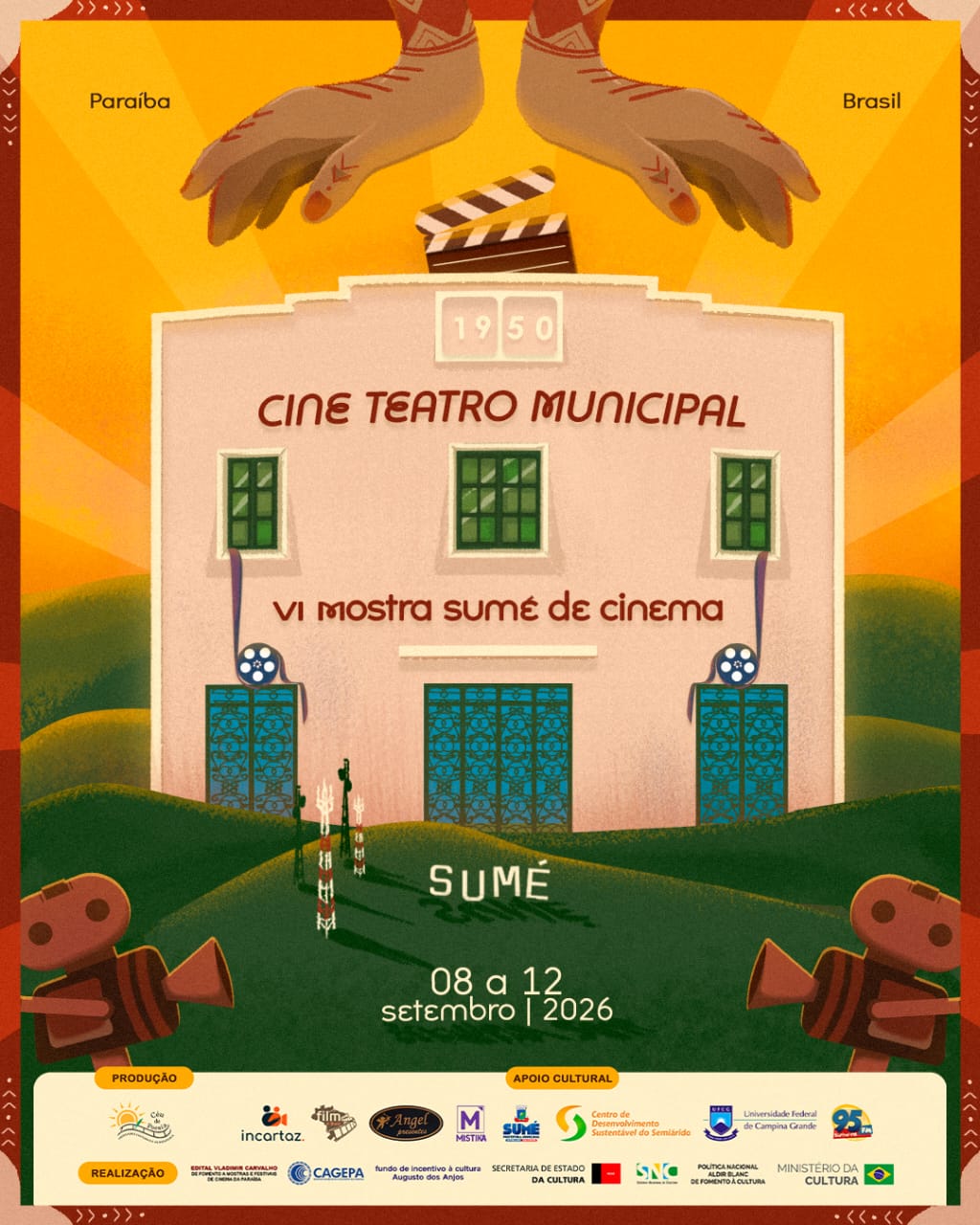 VI Mostra Sumé de Cinema promove cinco dias de programação com cinema, formação, cultura e debate sobre a memória dos cinemas de rua