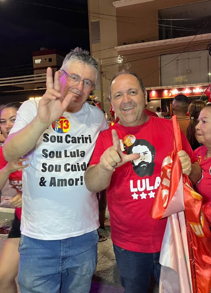 Jeffeson Menezes participa de carreata de Lula ao lado de Dr. Romualdo em Sumé