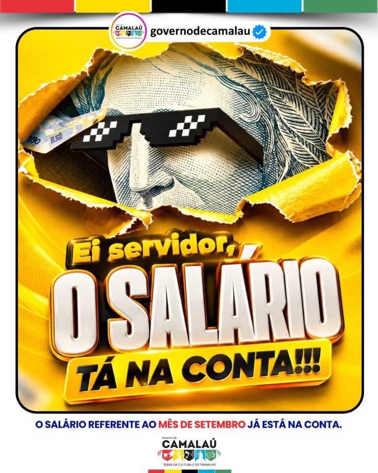 Servidores de Camalaú recebem salário de setembro